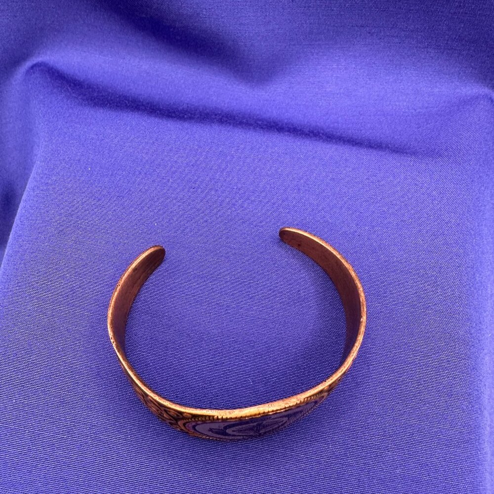 Southwest Copper “4 Elements” Cuff Bracelet - Picture 4 of 14